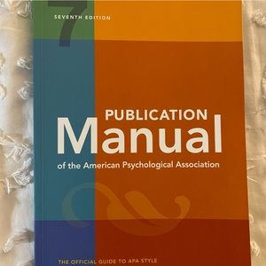 Publication Manual of APA. 7th edition